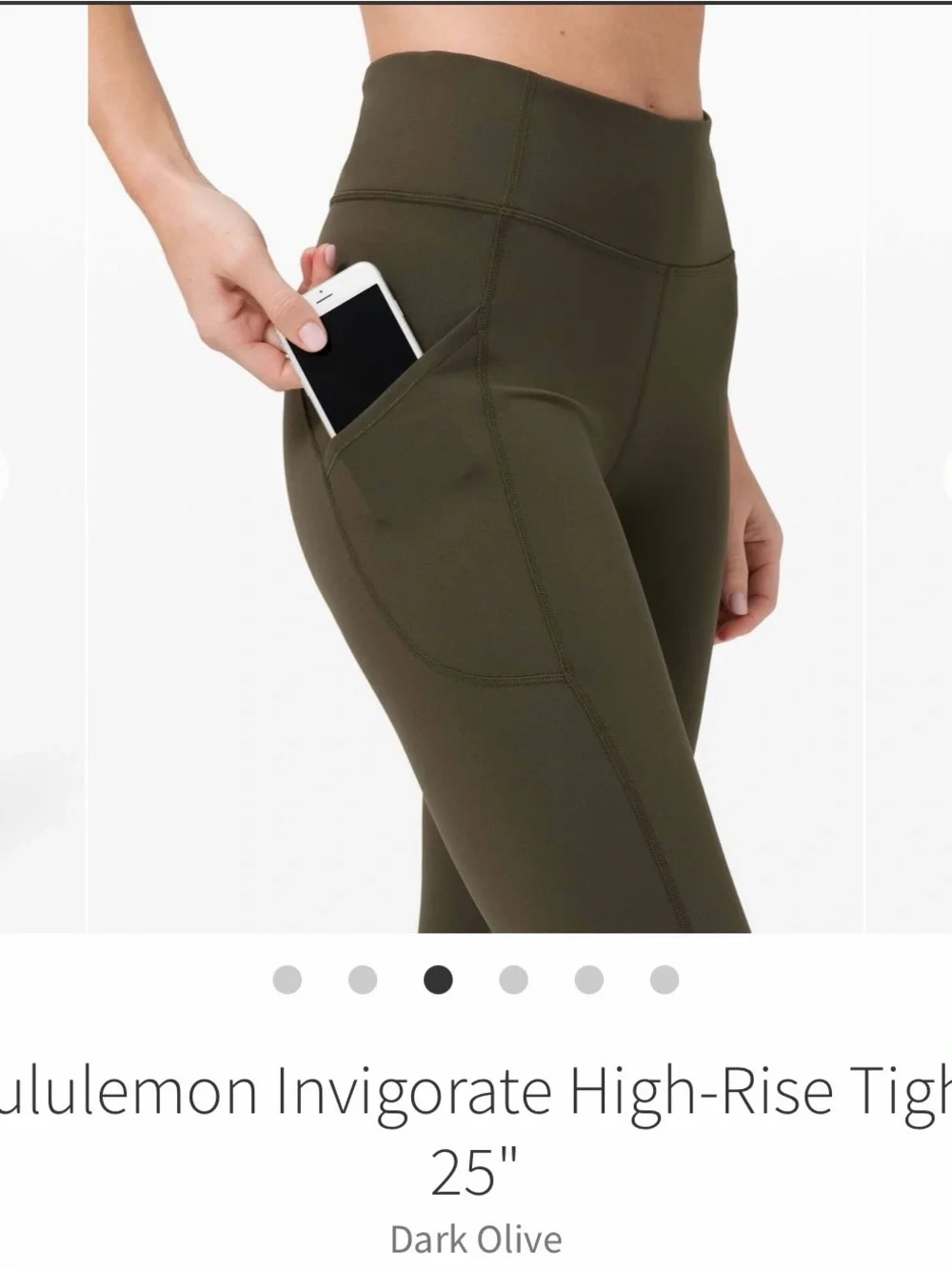 lululemon athletica High-Rise Leggings in Dark Olive